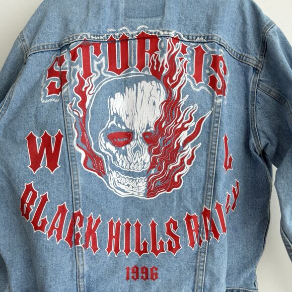 Warren Lotas Levis Trucker Jacket SSense Exclusive Sturgis Black Hills Rally - Picture 6 of 13